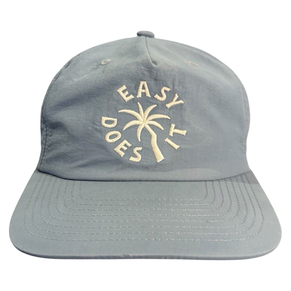 Katin Easy Palm Nylon Snapback Surf Hat Easy Does It Palm Tree Light Blue
